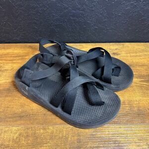 Chaco Z/2 Classic Black Polyester Webbing Hiking Sandals Mens 9